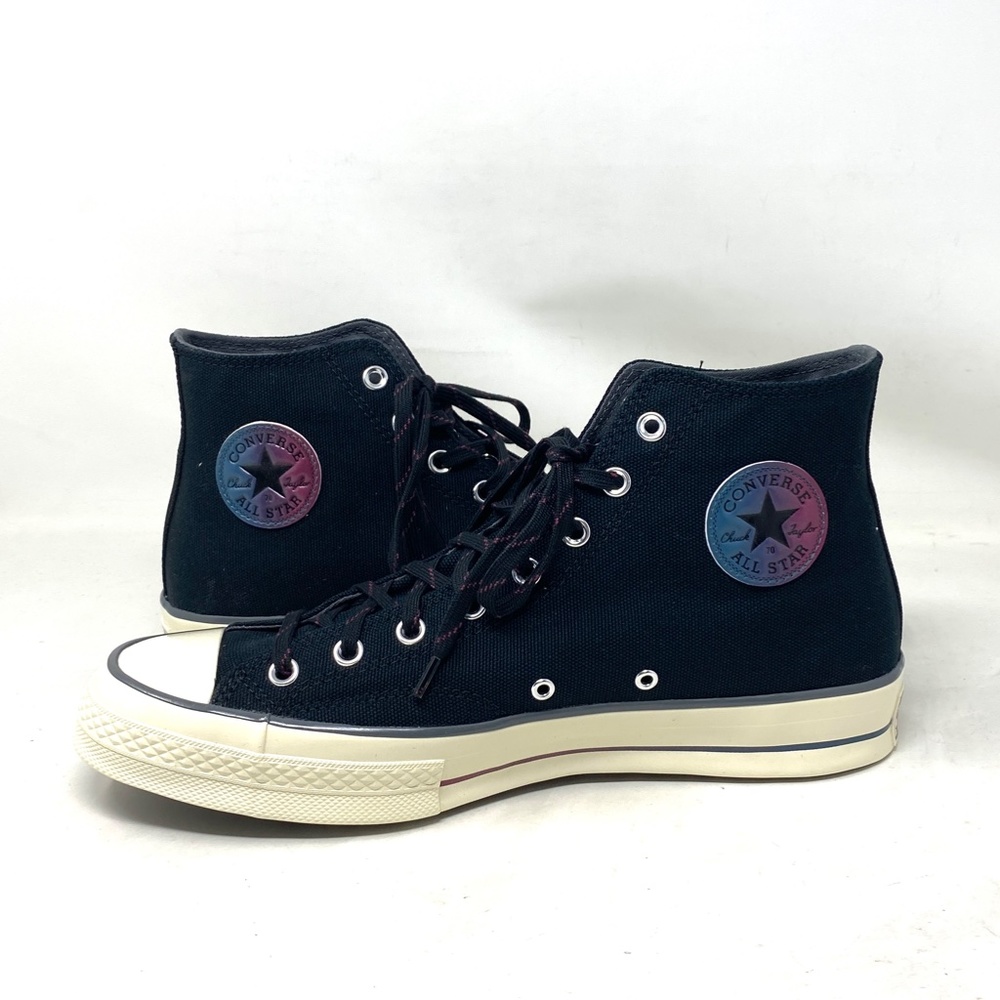 Converse Chuck 70 High Women's Casual Shoes Black Gray Canvas Sneakers A02758C - Picture 5 of 9